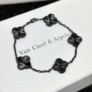 ☀️Van Cleef &Arpels 梵克雅寶鐳射槍黑五花手鏈 ☀