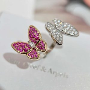 ❗️新品❗️ ☀️☀️Van Cleef &Arpels 梵克雅寶Two Butterfly蝴蝶戒指 ☀