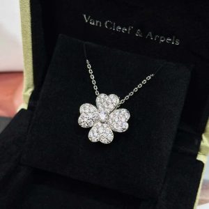 ❗️新品❗️ ☀️☀️Van Cleef &Arpels 梵克雅寶Cosmos系列四葉草滿鉆項鏈（可做胸針） ☀️