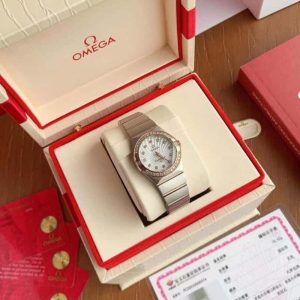 歐米伽/OMEGA 型號123.15.27.60.55.004四代星座永恒經典真鉆款cla1376石英機芯腕表