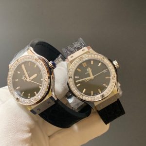 石英鱷魚皮 新力作 開模 最高版本復刻 宇舶Hublot（恒寶）經典融合系列 女款高端腕表