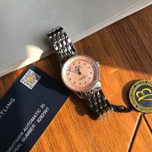 Original Breitling 百年靈航空計時自動瑞士SW200機芯腕表女款精致典雅