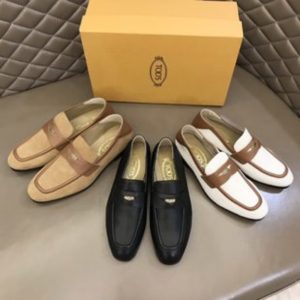 TOD’S 2022ss小牛皮制成男士休閑樂福鞋