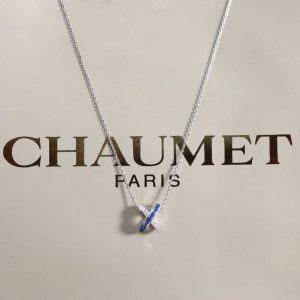 尚美巴黎 CHAUMET藍寶石交叉“X”項鏈