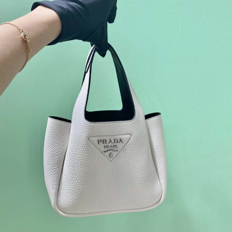 PRADA mini菜籃子 1BA349白色