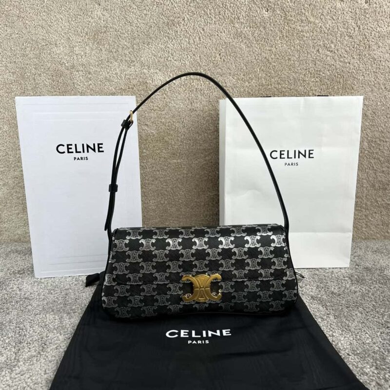 CELINE LOLA中號雙色標志印花手袋 115532